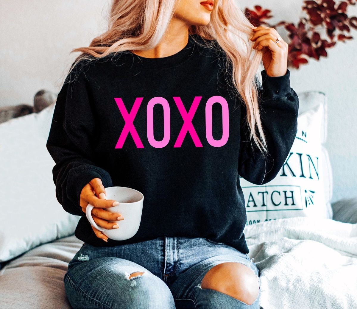 In Black & In Love- XOXO Crewneck
