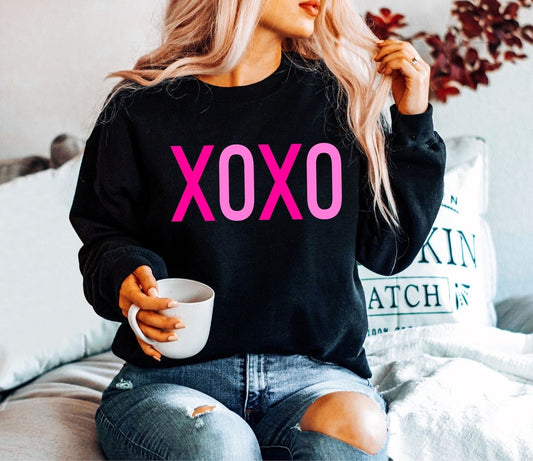 In Black & In Love- XOXO Crewneck